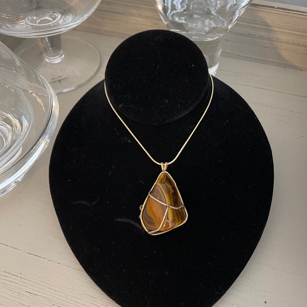 Large Tiger Eye Pendant